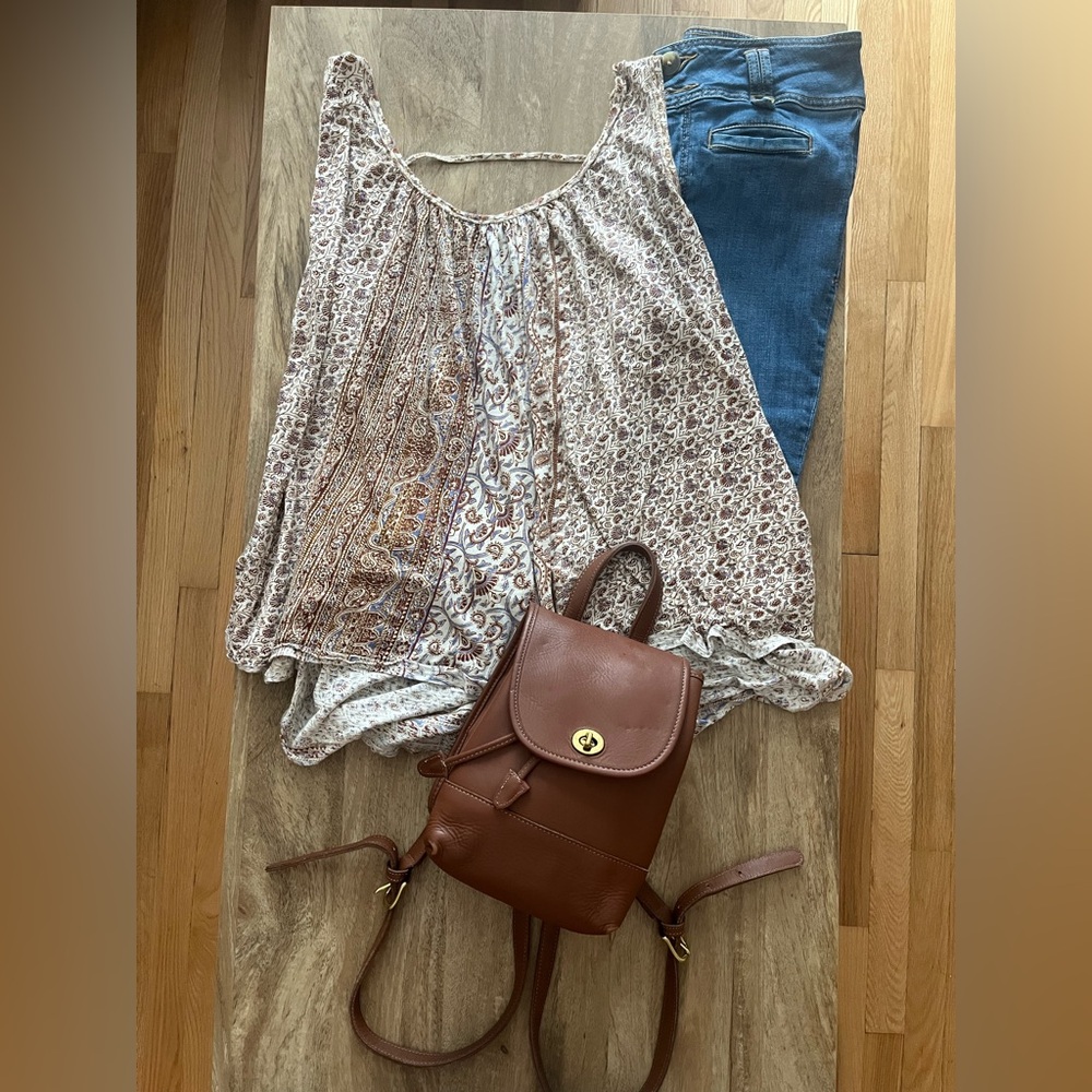 Free People Multicolor Floral Top